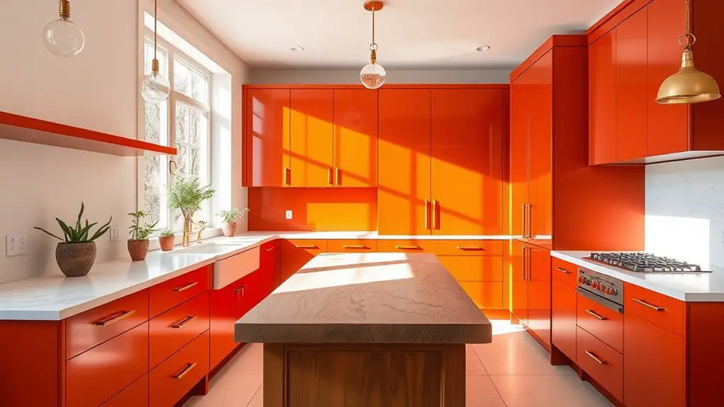 burnt orange kitchen inspiration