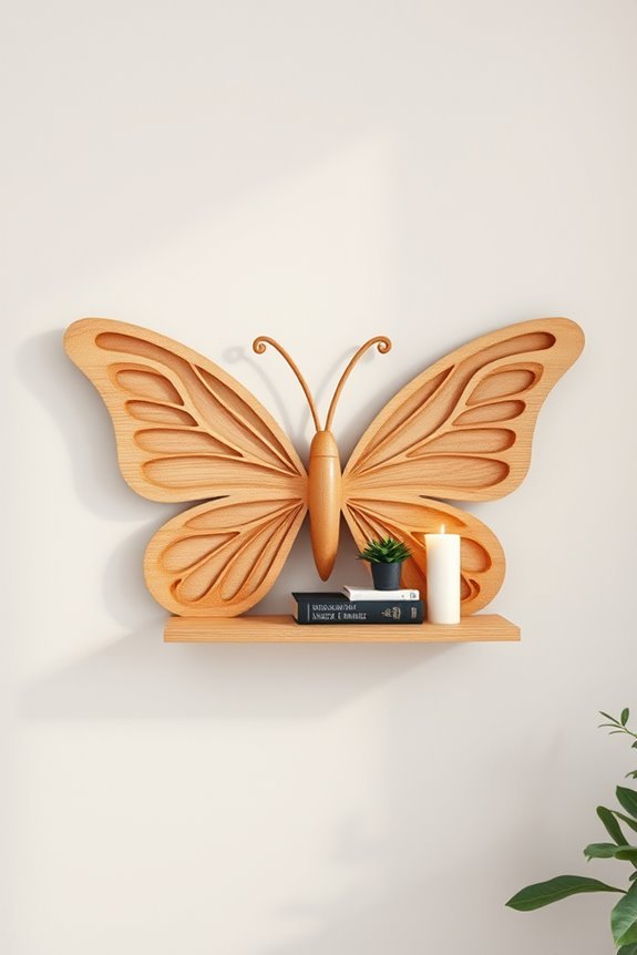 butterfly shelves for decor