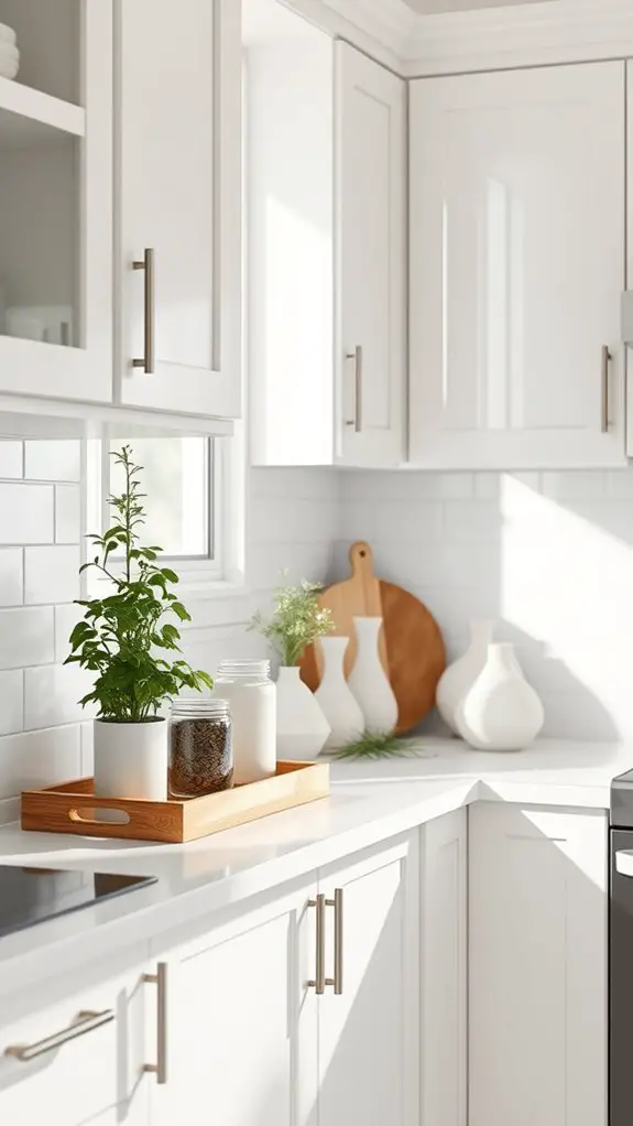 cabinet tops as decor