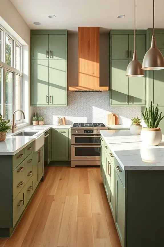 cactus green kitchen decor