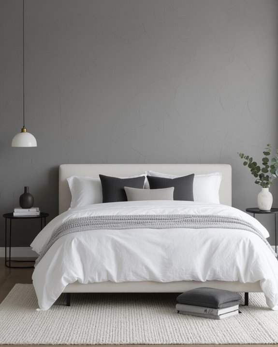 calm clean lined monochrome retreat
