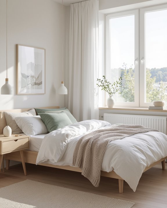 calm functional scandinavian decor