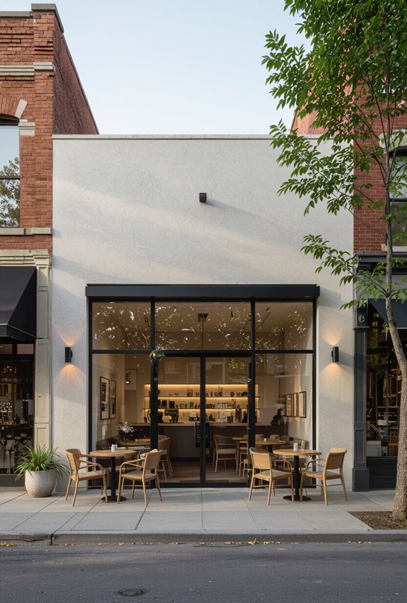calm minimal storefront elegance