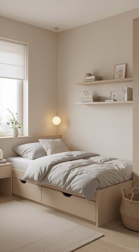 calm minimalist sleep retreat