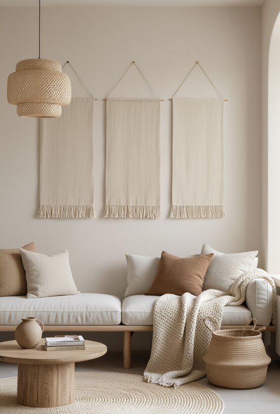 calm neutral linen window panels