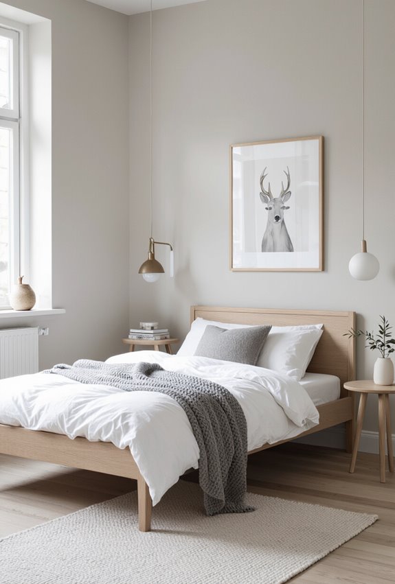 calm scandinavian minimalist boys bedroom