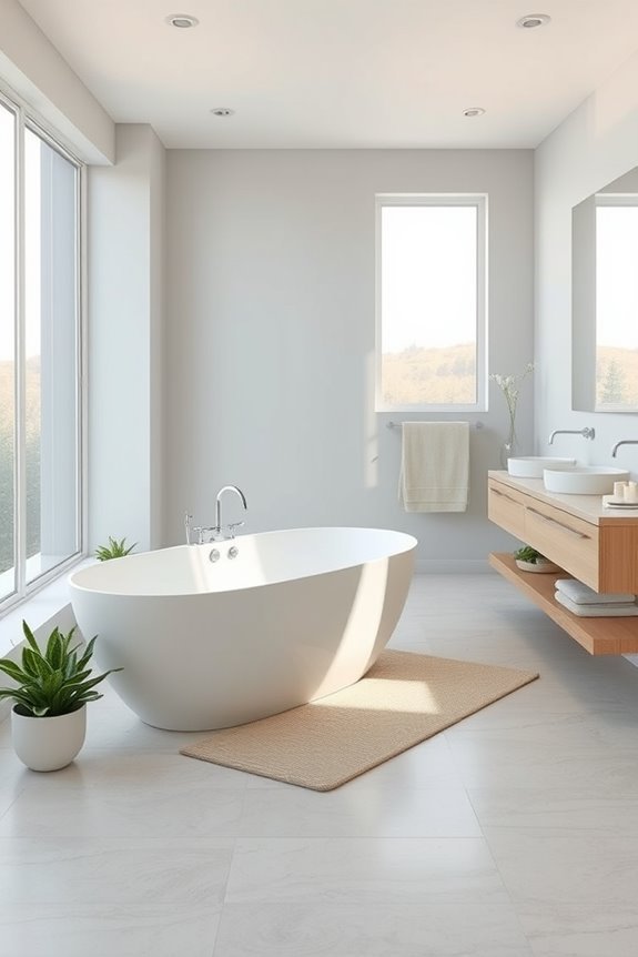 calming bathroom color palettes