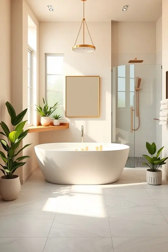 calming bathroom color palettes