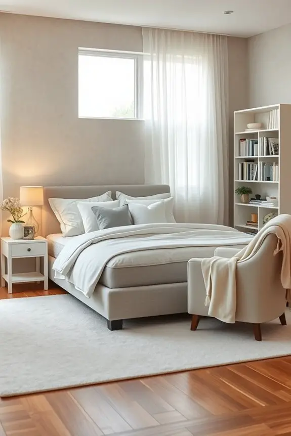 calming color palette selection