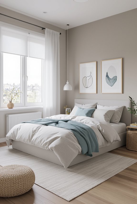calming consistent circadian friendly bedroom