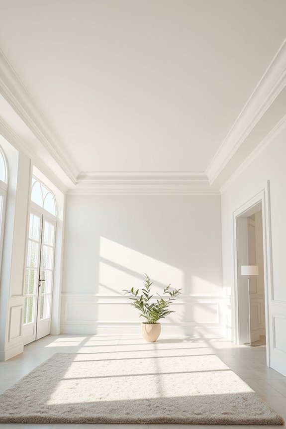 calming light gray ceilings