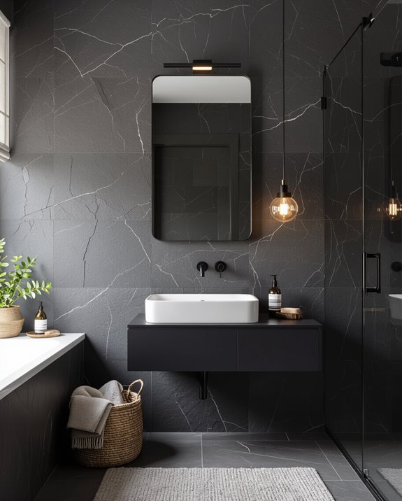 calming matte slate elegance