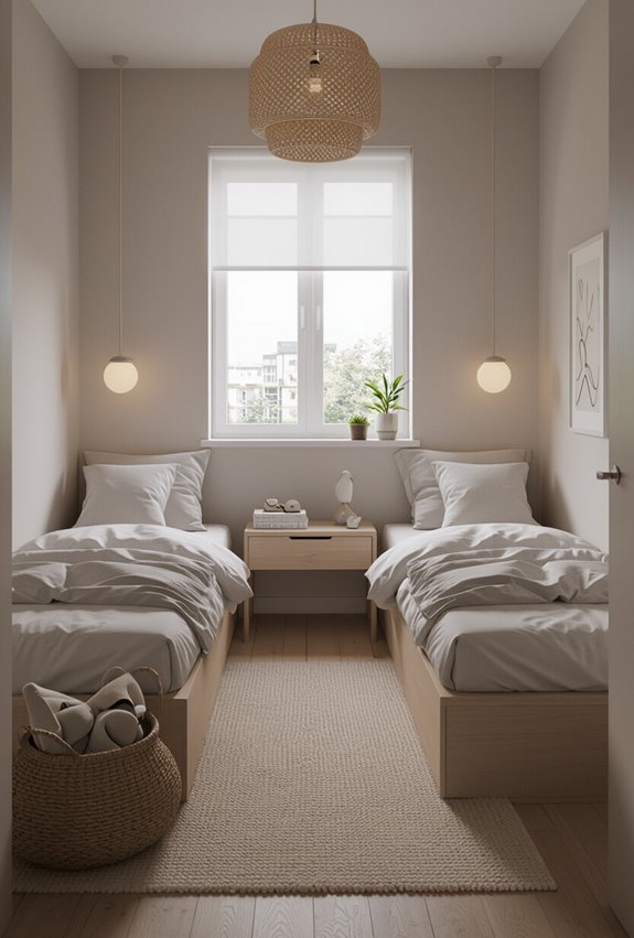 calming minimal bedroom routines