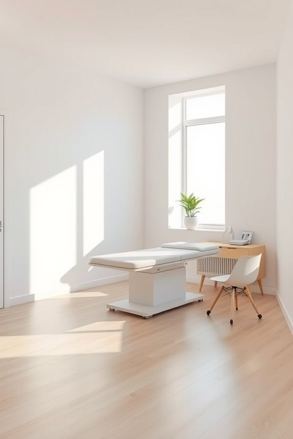 calming minimalist clinic design