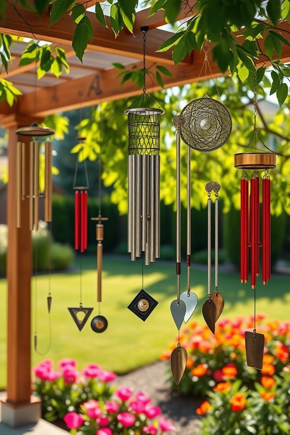 calming outdoor wind chimes