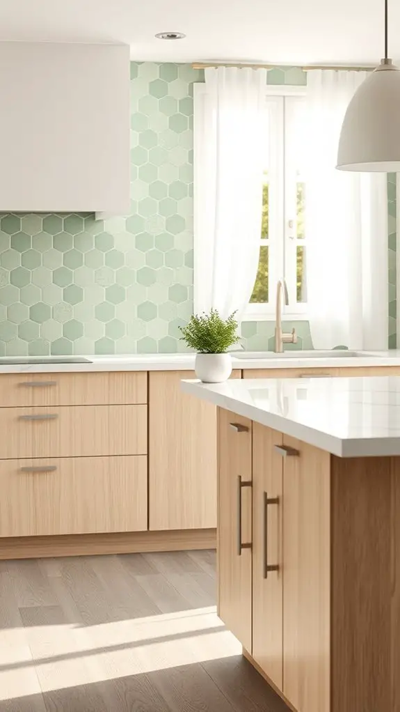 calming soft green elegance