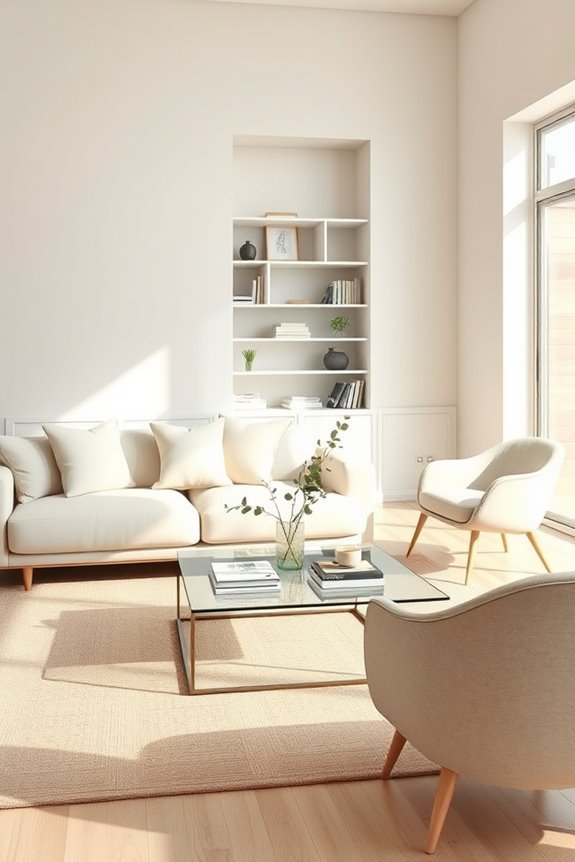 calming soft neutrals ambiance