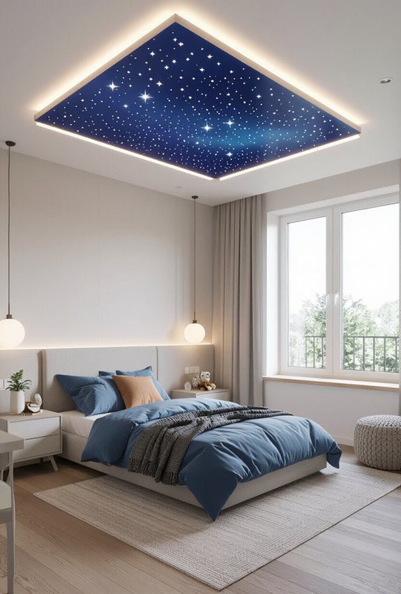 calming toddler safe starry ceiling