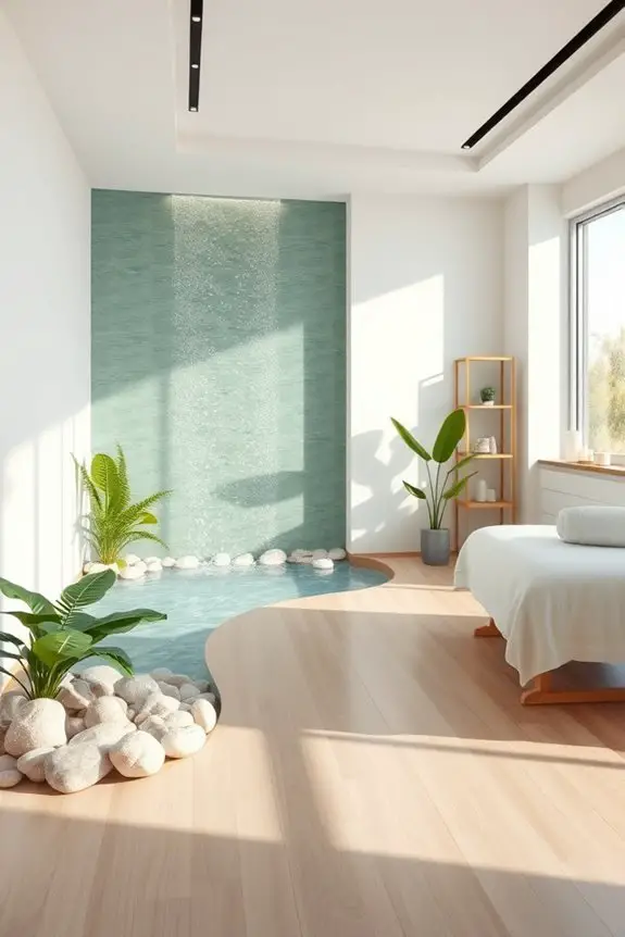 calming water features enhance serenity