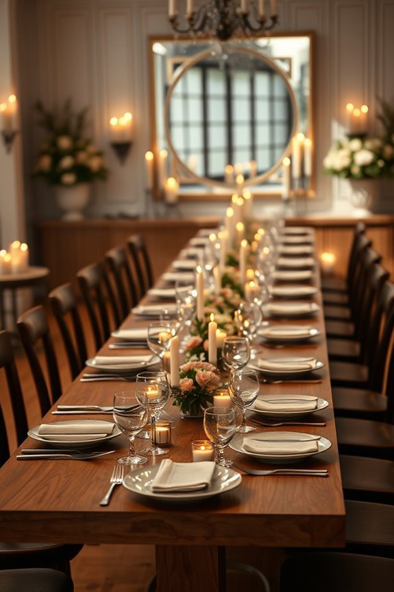 candle arrangements for ambiance