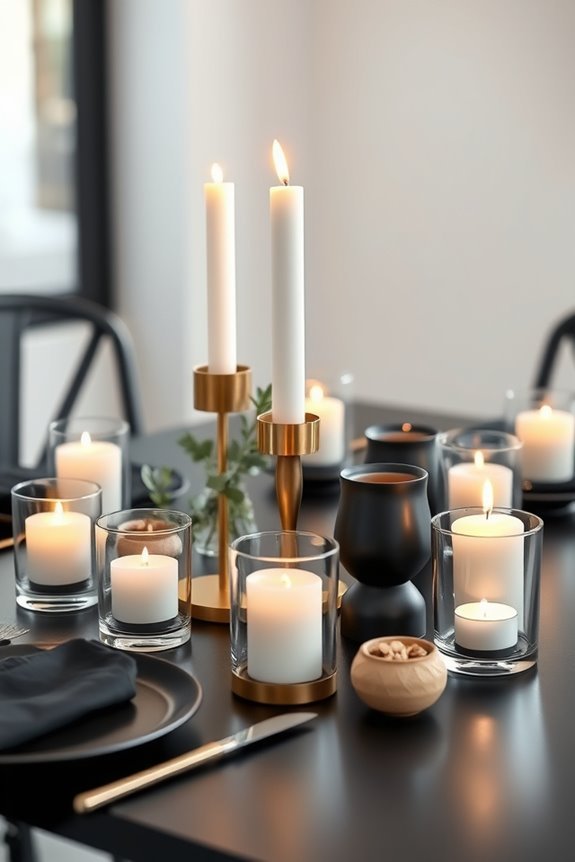 candle holder height variations