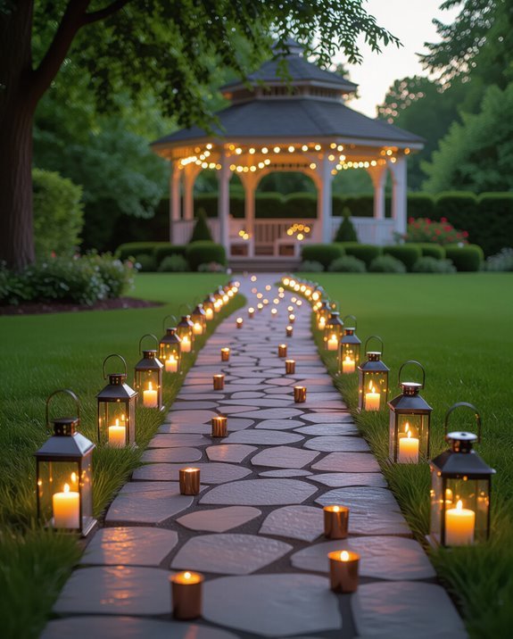 candlelit walkway lighting ideas