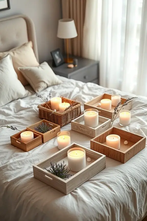 candles in decorative arrangements