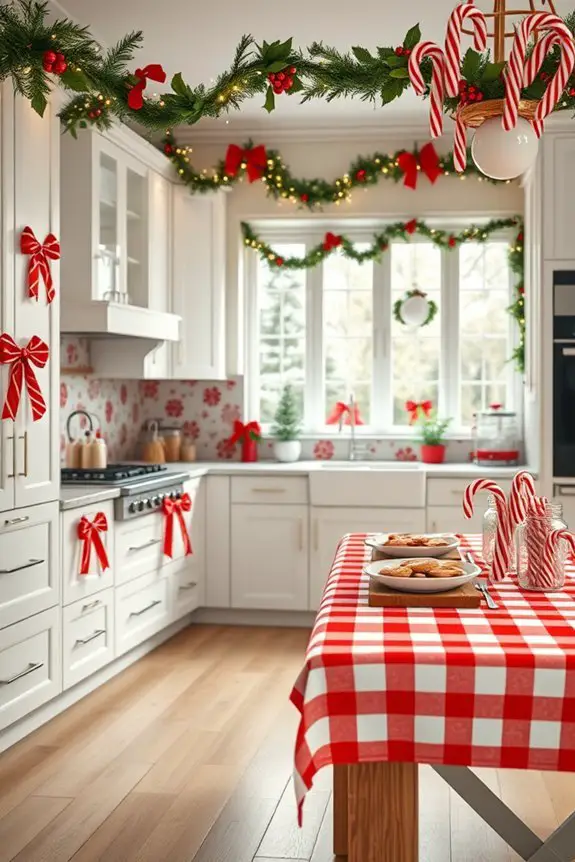 candy cane holiday decor