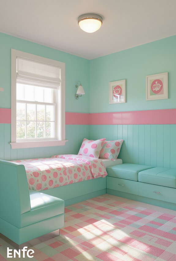 candy colored retro diner d cor