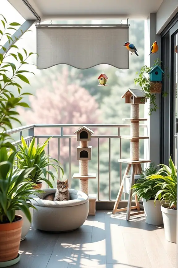 capturing feline balcony moments
