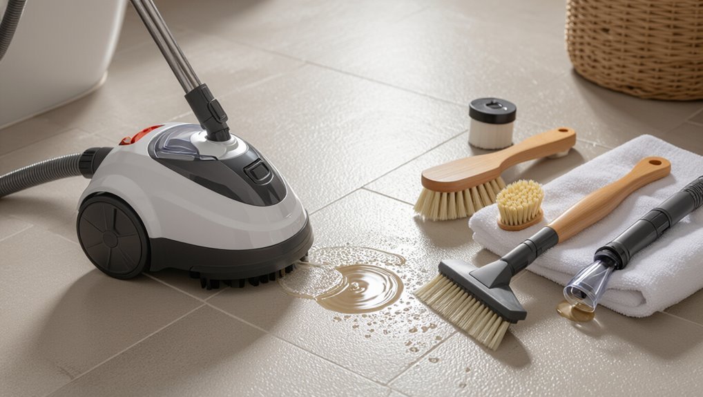 careful steam cleaning techniques