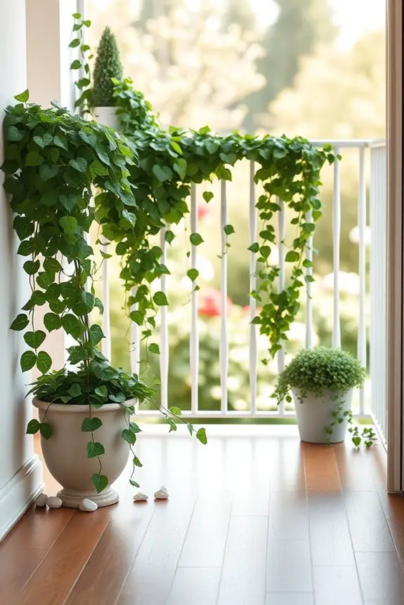 cascading ivy for balconies