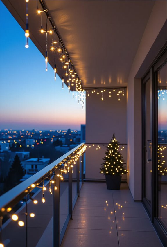 cascading led icicle lights