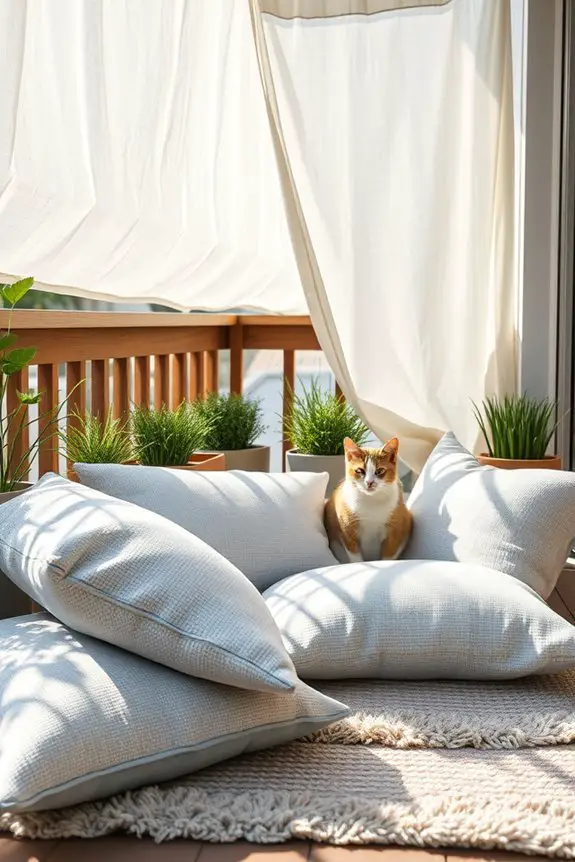 cat friendly balcony fabrics