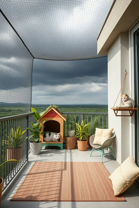cat safety during storms