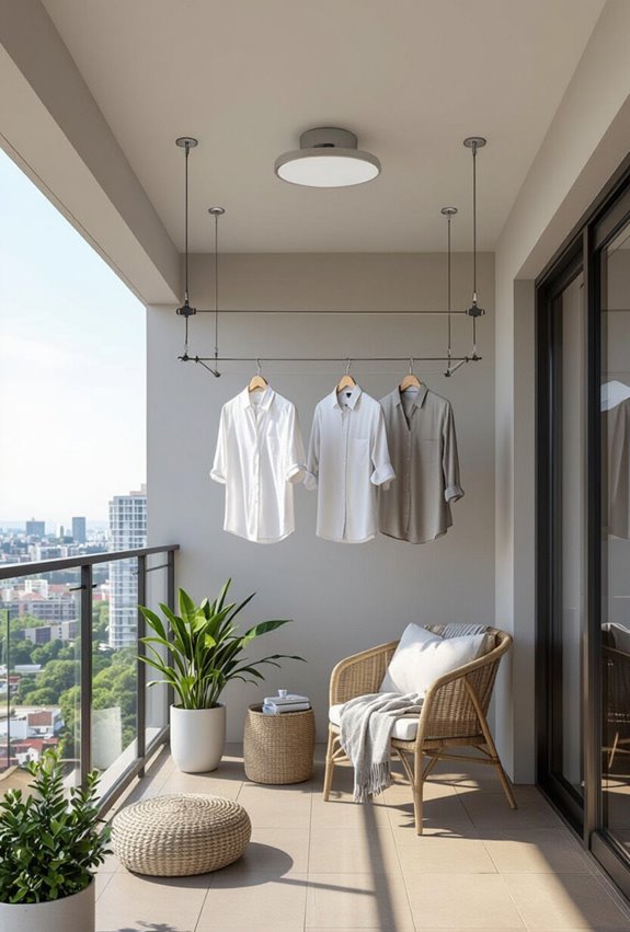 ceiling mounted motorized pulley drying