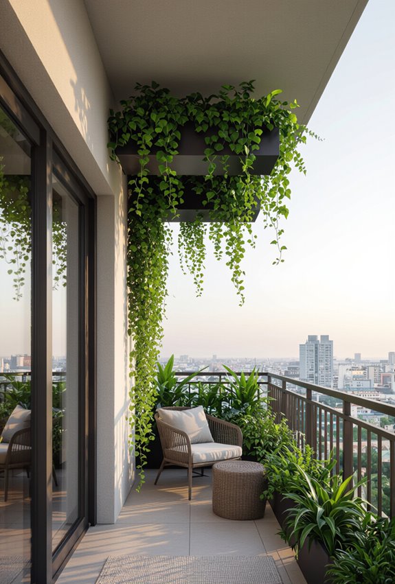 ceiling mounted overhead living canopy