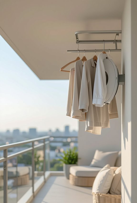 ceiling mounted retractable drying reel