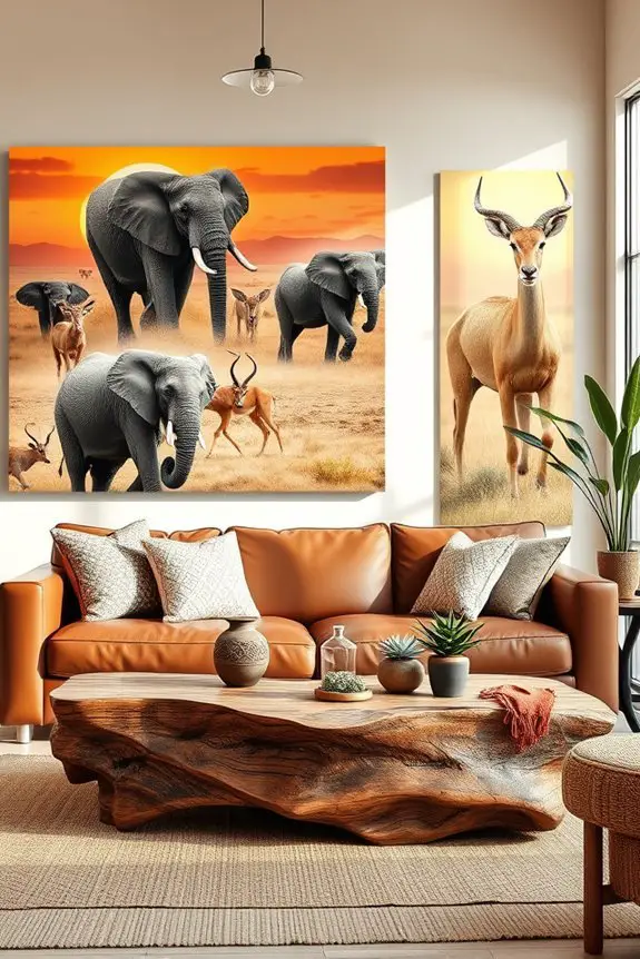 celebrate african wildlife decor