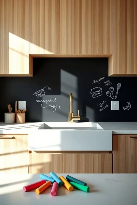 chalkboard backsplash for kitchens