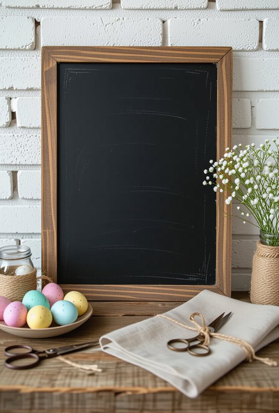 chalkboard easter decoration ideas