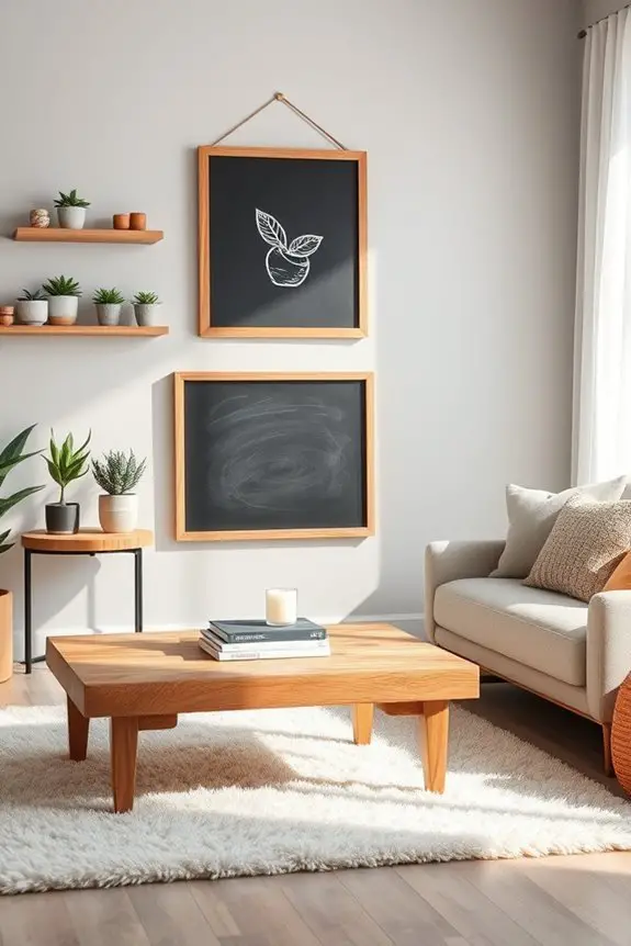 chalkboard for functional decor