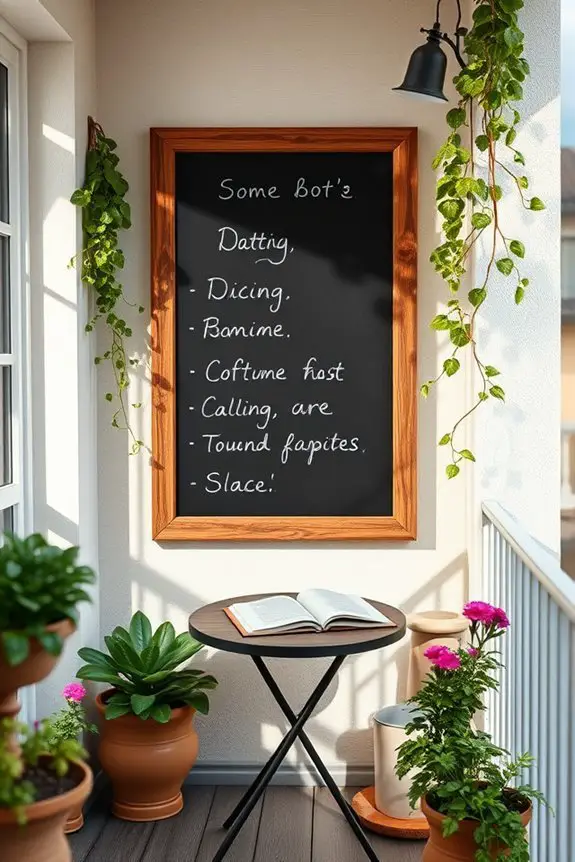 chalkboard for playful messages