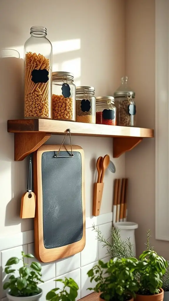 chalkboard labels for organization
