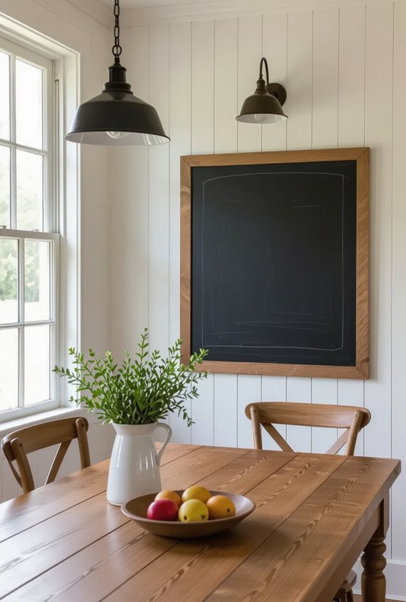 chalkboard menu wall charm