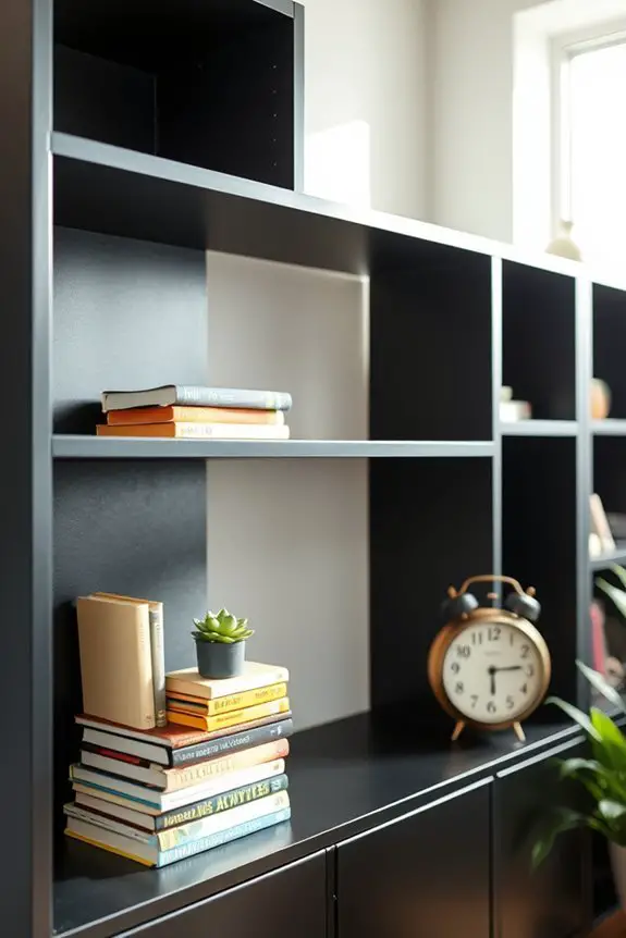 chalkboard paint bookshelf project