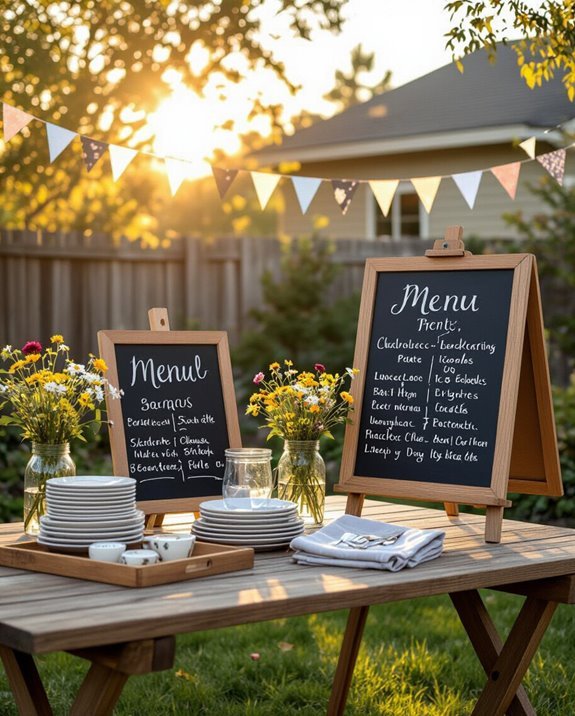 chalkboard signs enhance events