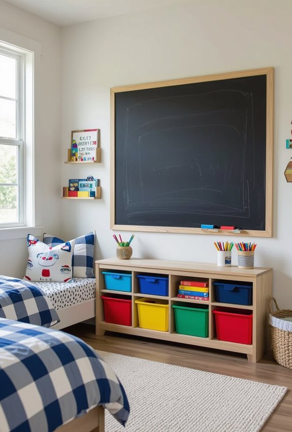 chalkboard wall creative space