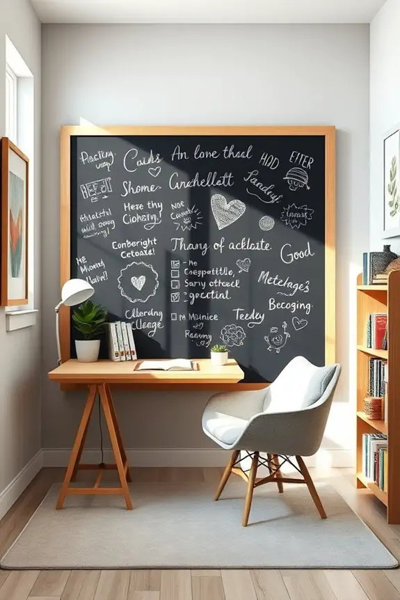 chalkboard wall creative transformation