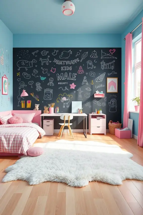 chalkboard wall for creativity